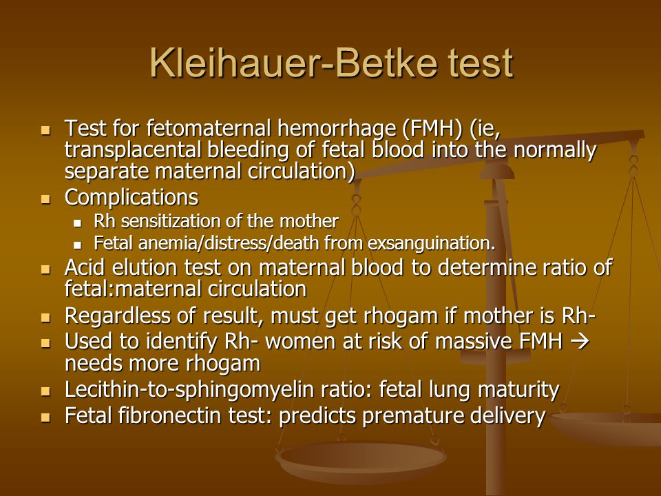 kleihauer-betke test placental abruption causes